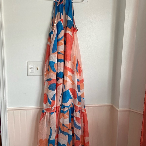 SALE Maeve Anthropologie Watercolor Maxi Dress - Picture 3 of 5